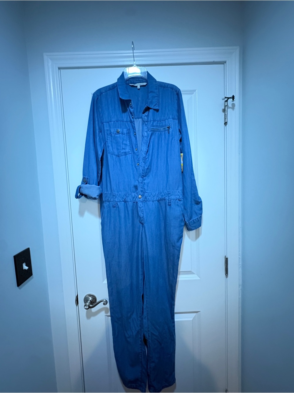 Denim Utility Jumpsuit - Blue